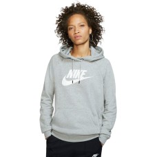Nike Essentials Γυναικείο Φούτερ με Κουκούλα Γκρι BV4126-063