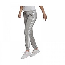 Adidas Essentials French Terry 3-Stripes Παντελόνι Γυναικείας Φόρμας με Λάστιχο Γκρι GM8735