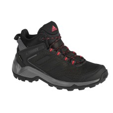 Adidas Terrex Eastrail Mid GTX F36761 Γυναικεία Ορειβατικά Παπούτσια Αδιάβροχα με Μεμβράνη Gore-Tex Carbon / Core Black / Active Pink
