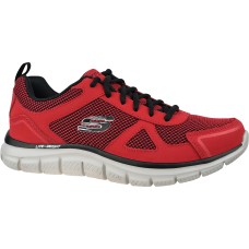 Skechers Bucolo 52630-RDBK Ανδρικά Αθλητικά Παπούτσια Running Κόκκινα