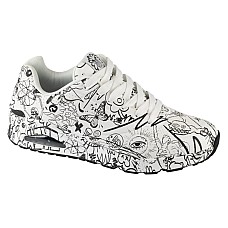 Skechers Uno - Process Sketch 183501-WBK