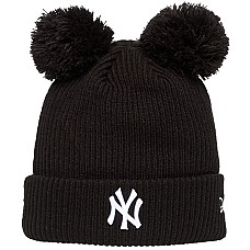 New Era Wmns Double Pom Beanie New York Yankees Hat 60691354