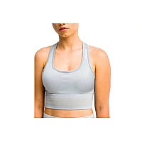 GymHero Stripes Bra BRA-GRAPHITE