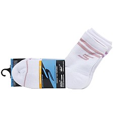 Skechers 3pk Wmns LC PB Varsity Stripe Socks S02643HP-WHT