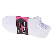 Skechers 3pk Womens Super Stretch Socks S101720-WHT