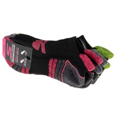 Skechers 3pk Womens Perf Grey Color Pop S110098-BLK