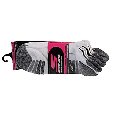 Skechers 3pk Womens Perf Grey Color Pop S110098-HWHT