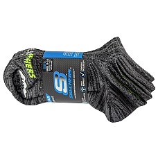 Skechers 6pk Boys No Terry Socks S112222-BLK