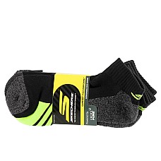Skechers 3pk Mens 1/2 Terry Q-Black Socks   S114981-HBLK