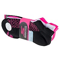 Skechers 3pk Womens 1/2 Terry Low Cut Socks S115103-BKPK