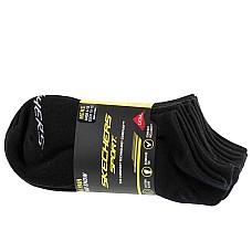 Skechers 6pk Men Mn Cotton Nshw Socks S117809-BLK