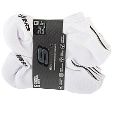 Skechers 6pk Core Lowcut Md Socks S118209-WHT