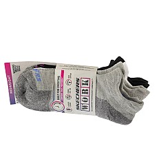 Skechers 3pk Work Lowcut Womens Socks S119052-GRBK