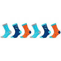 Skechers 3PPK Boys Casual Patterned Socks SK41081000-5803