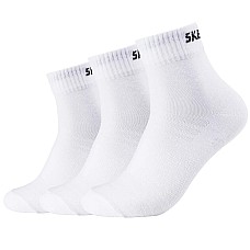 Skechers 3PPK Unisex Mesh Ventilation Quarter Socks SK42017-1000