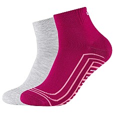 Skechers 2PPK Basic Cushioned Quarter Socks SK42019-4480