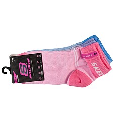 Skechers Mesh Ventilation Quarter Boys and Grils 5PPK Socks SK42055-4130