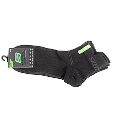 Skechers 3PPK Bamboo Mesh Quarter Socks SK42056-9999