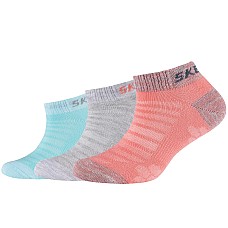 Skechers 3PPK Girls Mesh Ventilation Socks SK43032-3060