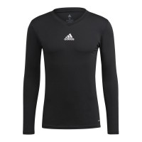 Adidas Team Base Ανδρική Αθλητική Μπλούζα Μακρυμάνικη με Λαιμόκοψη Τύπου V Μαύρη GN5677