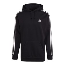 Adidas Adicolor Classics 3-Stripes Ανδρικό Φούτερ με Κουκούλα και Τσέπες Fleece Μαύρο H06676