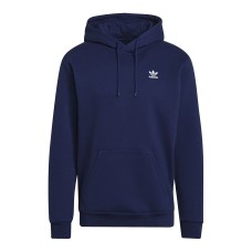 Adidas Adicolor Essentials Trefoil Ανδρικό Φούτερ με Κουκούλα και Τσέπες Fleece Navy Μπλε H34653