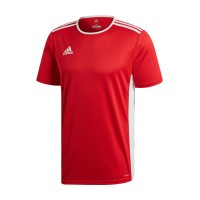 Adidas Entrada 18 Jersey Αθλητικό Ανδρικό T-shirt Κόκκινο με Λογότυπο CF1038