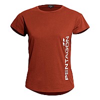 Pentagon WHISPER LADIES TEE "PENTAGON VERTICAL" K09044-PV 74-Maroon Red