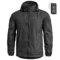 Pentagon CLOUDBURST PACKABLE MENS RAIN JACKET K07019 01-Black