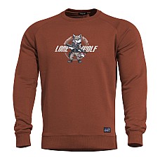 Pentagon HAWK SWEATER "LONE WOLF" | K09019-LO 74-Maroon Red