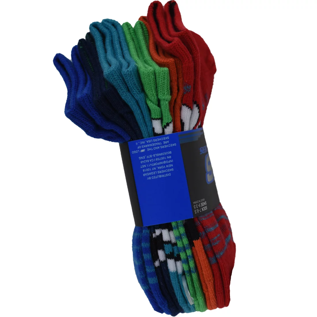 Skechers 6pk Boys Non Terry Low Cut Socks S115172-RDMT
