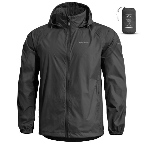 Pentagon CLOUDBURST PACKABLE MENS RAIN JACKET K07019 01-Black