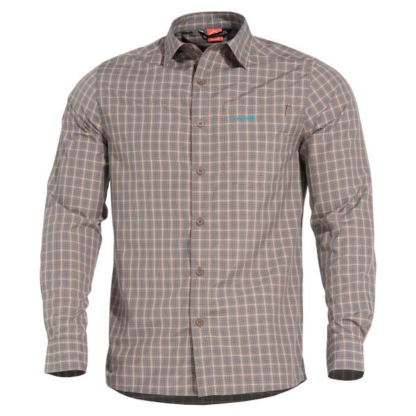 Pentagon SNOOP LONG SHIRT K02017 26C-TB Checks