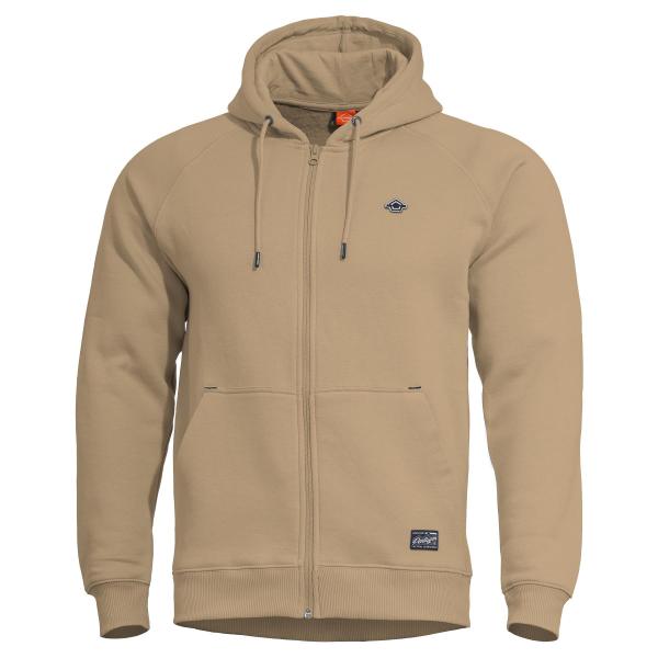 Pentagon PHAETON HOOD ZIP SWEATER | K09021-ZIP 82-Tan Brown