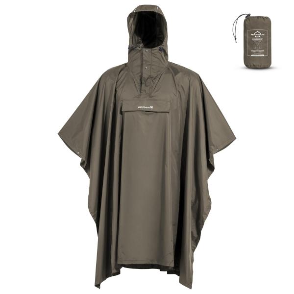 Pentagon CLOUDBURST PACKABLE RAIN PONCHO K07018 06E-RAL7013