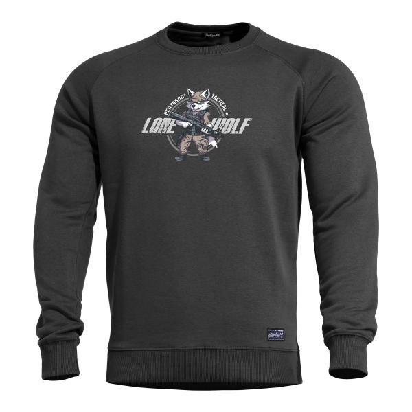 Pentagon HAWK SWEATER "LONE WOLF" | K09019-LO 01-Black