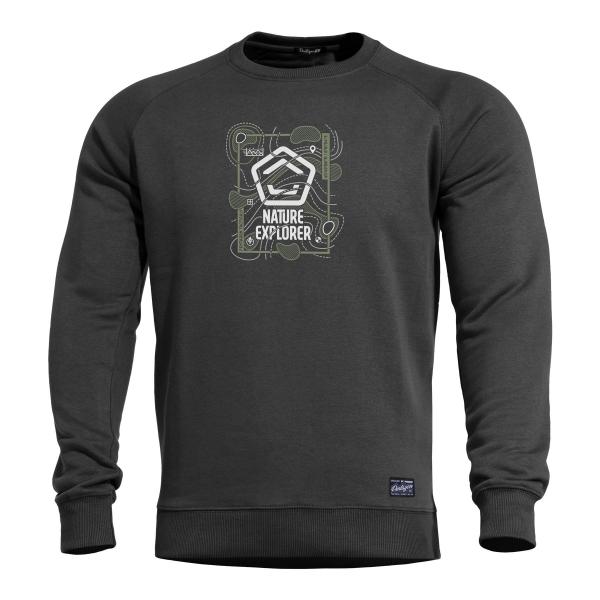 Pentagon HAWK SWEATER "NATURE EXPLORER" | K09019-NE 01-Black
