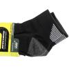Skechers 3pk Mens 1/2 Terry Qtr Crew Socks S114662-HBLK