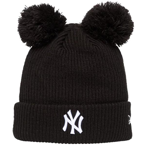 New Era Wmns Double Pom Beanie New York Yankees Hat 60691354