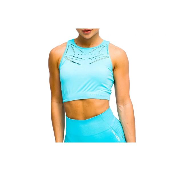 GymHero Venice Beach Top Short Bra BRA-SHORTBABYBLUE