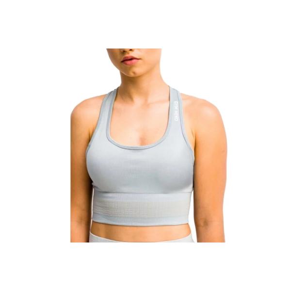 GymHero Stripes Bra BRA-GRAPHITE