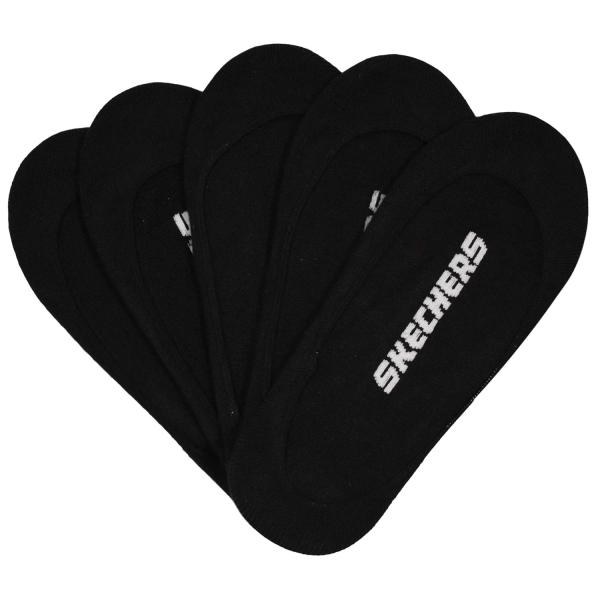 Skechers 5pk Womens Non Terry Socks S110703-BLK