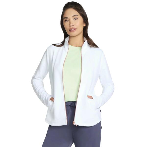 Skechers The Hoodless Hoodie GoWalk Shine Jacket JA78-WHT