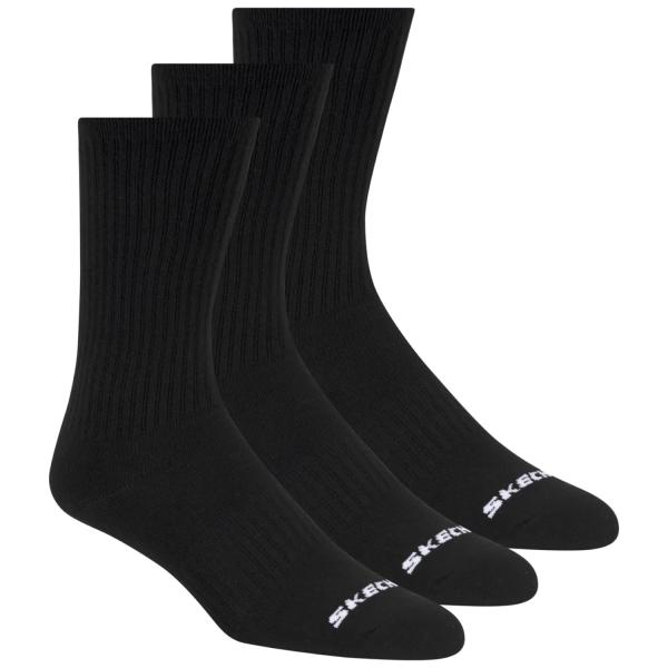 Skechers 3pk Unisex Non Terry Crew S601102-001