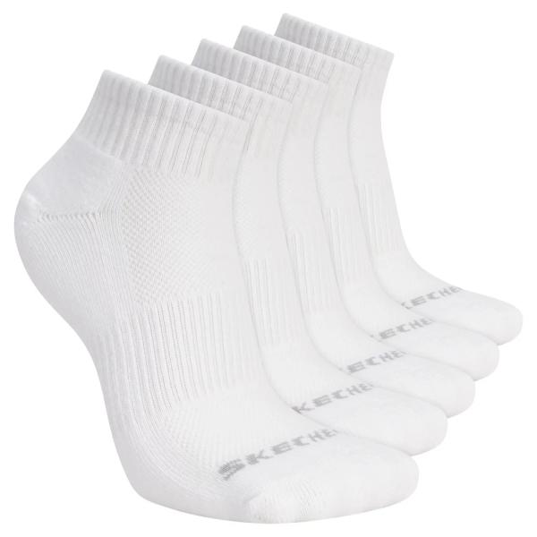 Skechers 5pk Unisex 1/2 Terry Qtr Crew S602095-100