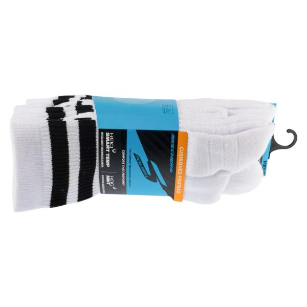 Skechers 3pk Mens PF PBall Crew Socks S01373HP-WBK