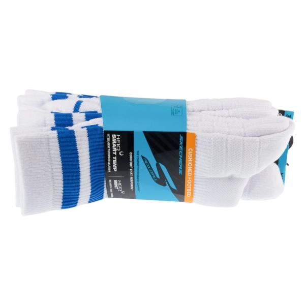 Skechers 3pk Mens PF PBall Crew Socks S01373HP-WBL