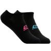 Skechers 3pk Womens Microfiber Non Terry No Show   S101720-BLK