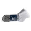 Skechers 3pk Mens Qtr Colorbloc Socks S118998-GRY