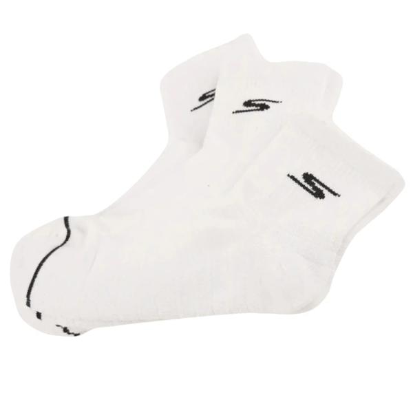 Skechers 3pk Mens Qtr Prem Basic Socks S119050H-WHT